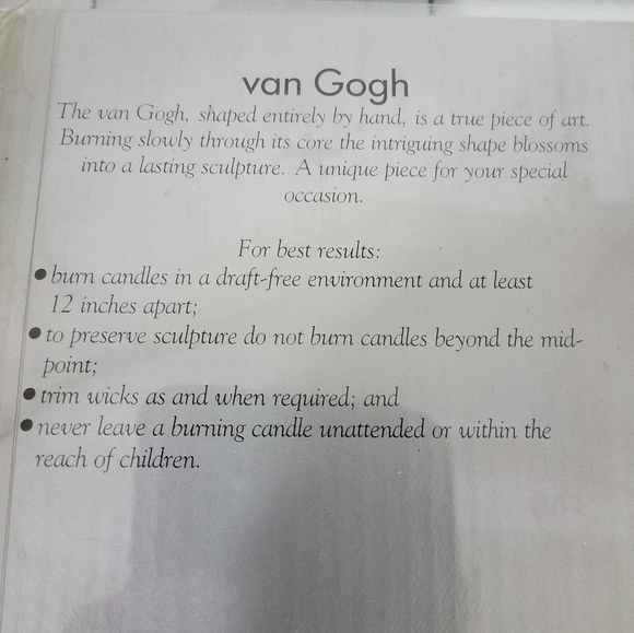 Van Gogh Handmade Candles - Picture 5 of 8